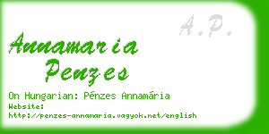 annamaria penzes business card