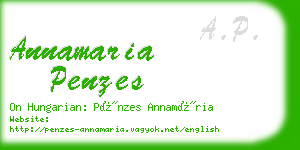 annamaria penzes business card